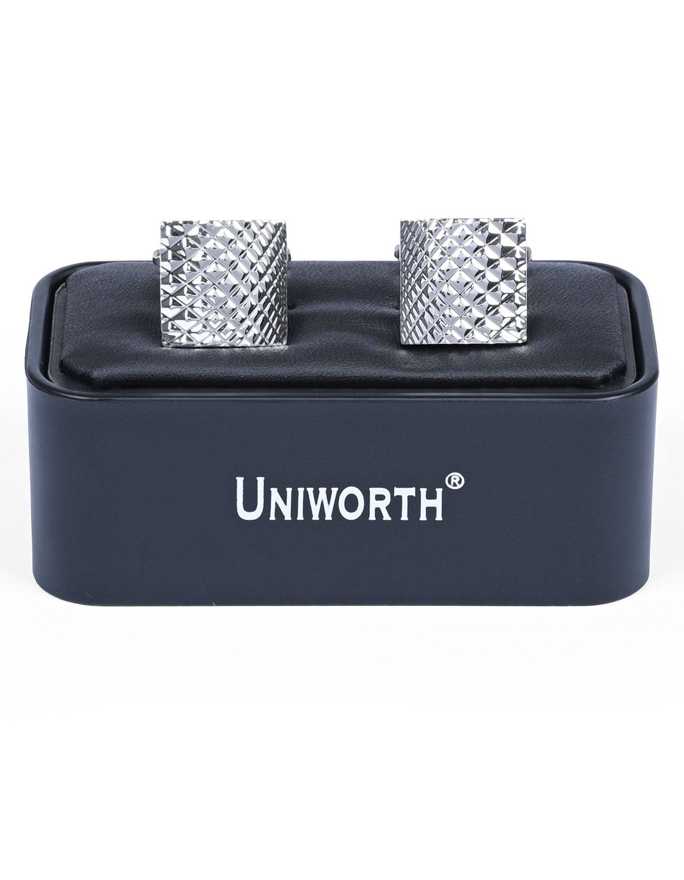Silver Geometric Cufflink