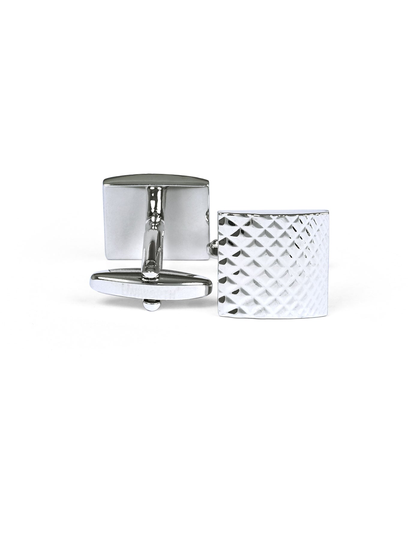 Silver Geometric Cufflink