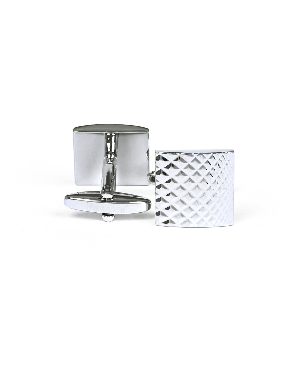 Silver Geometric Cufflink
