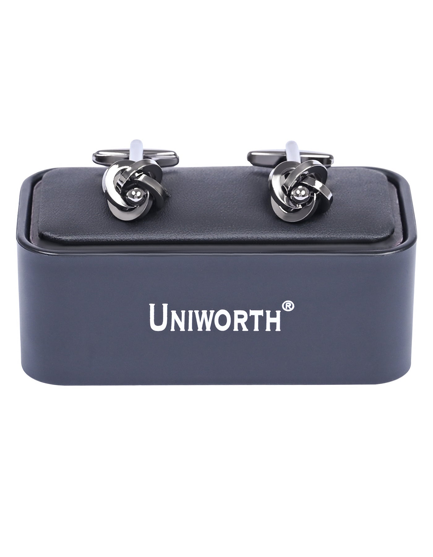 Gun Metallic Circle Cufflink