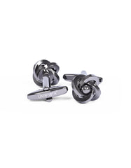 Gun Metallic Circle Cufflink