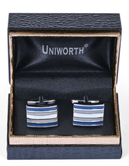 Blue Square Cufflink
