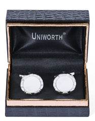 Silver Circle Cufflink