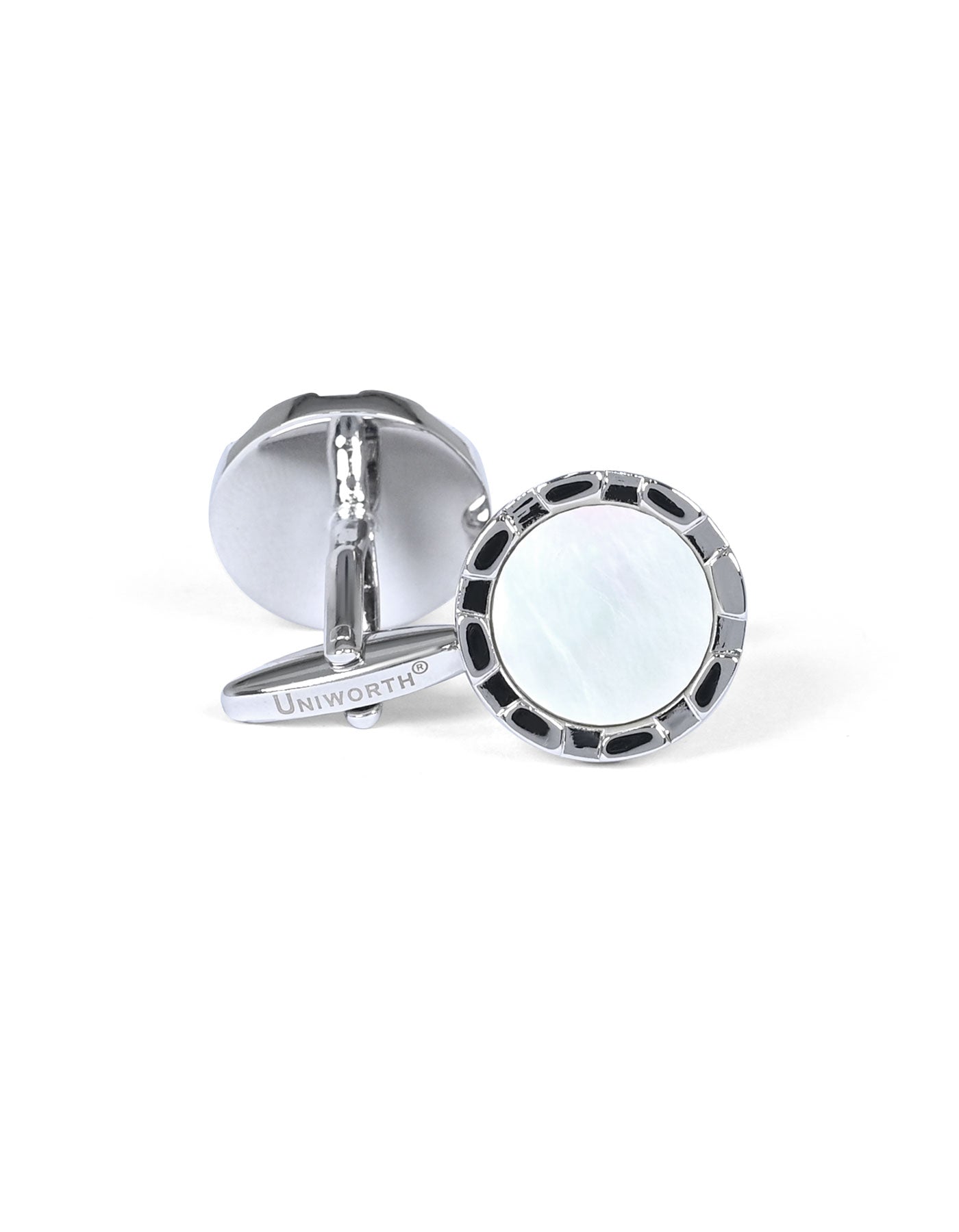 Silver Circle Cufflink