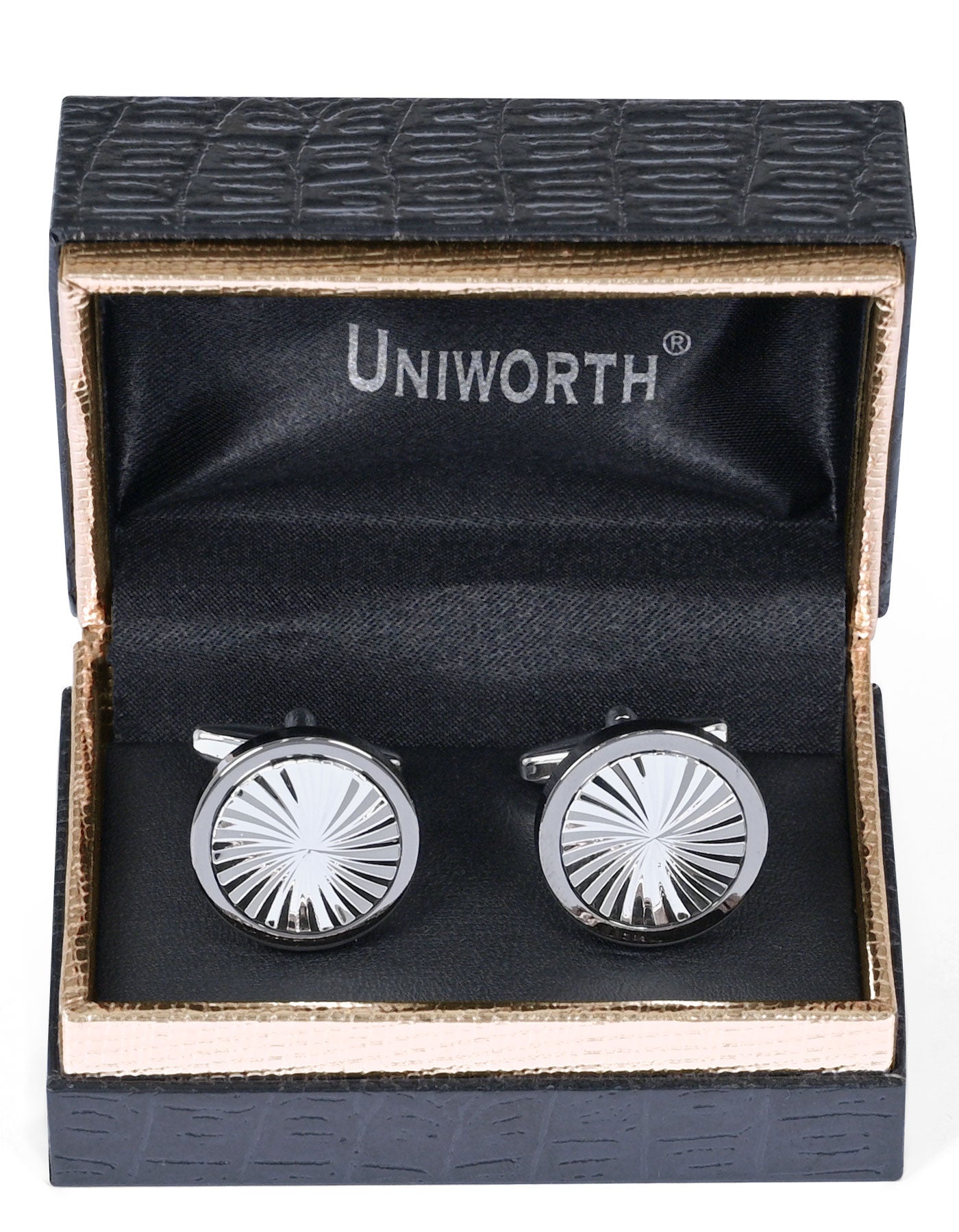 Black Circle Cufflink