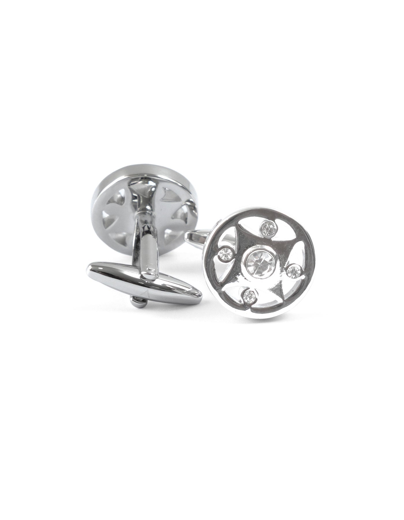 Silver Circle Cufflink
