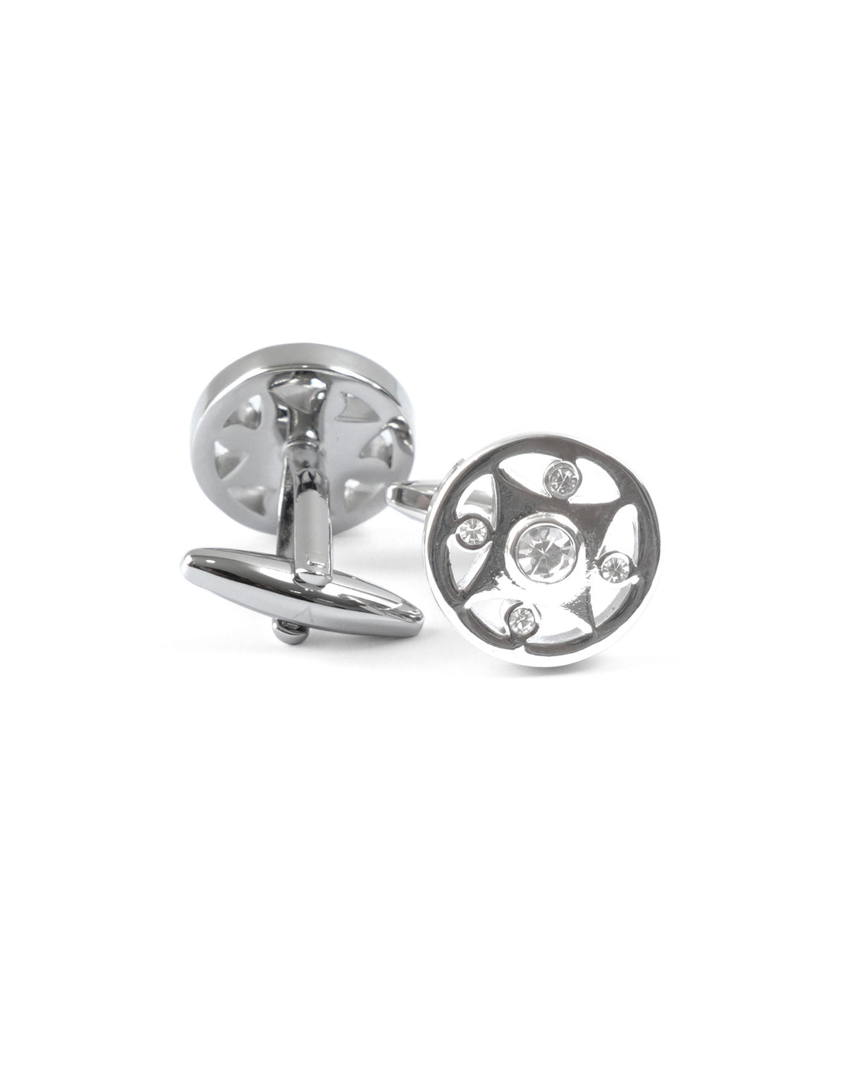 Silver Circle Cufflink