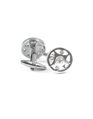 Silver Circle Cufflink