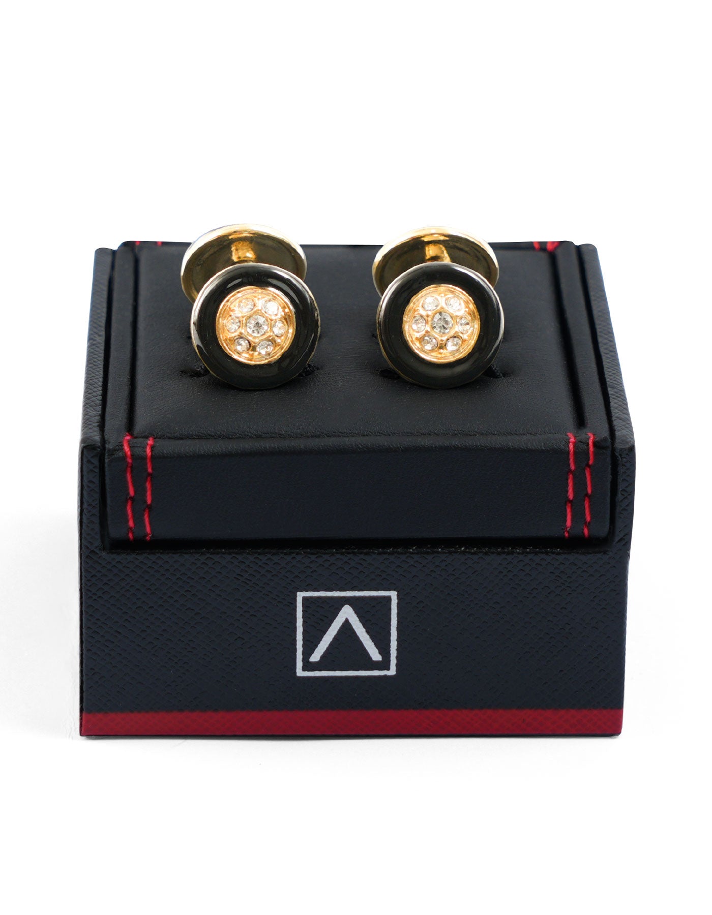 Black Circle Cufflink