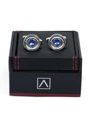 Blue Circle Cufflink