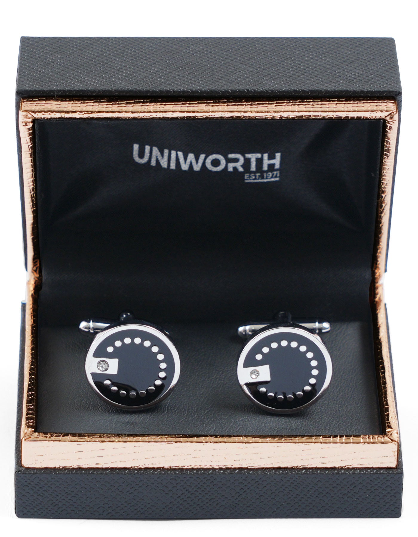 Black Dotted Cufflink