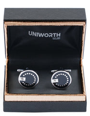 Black Dotted Cufflink