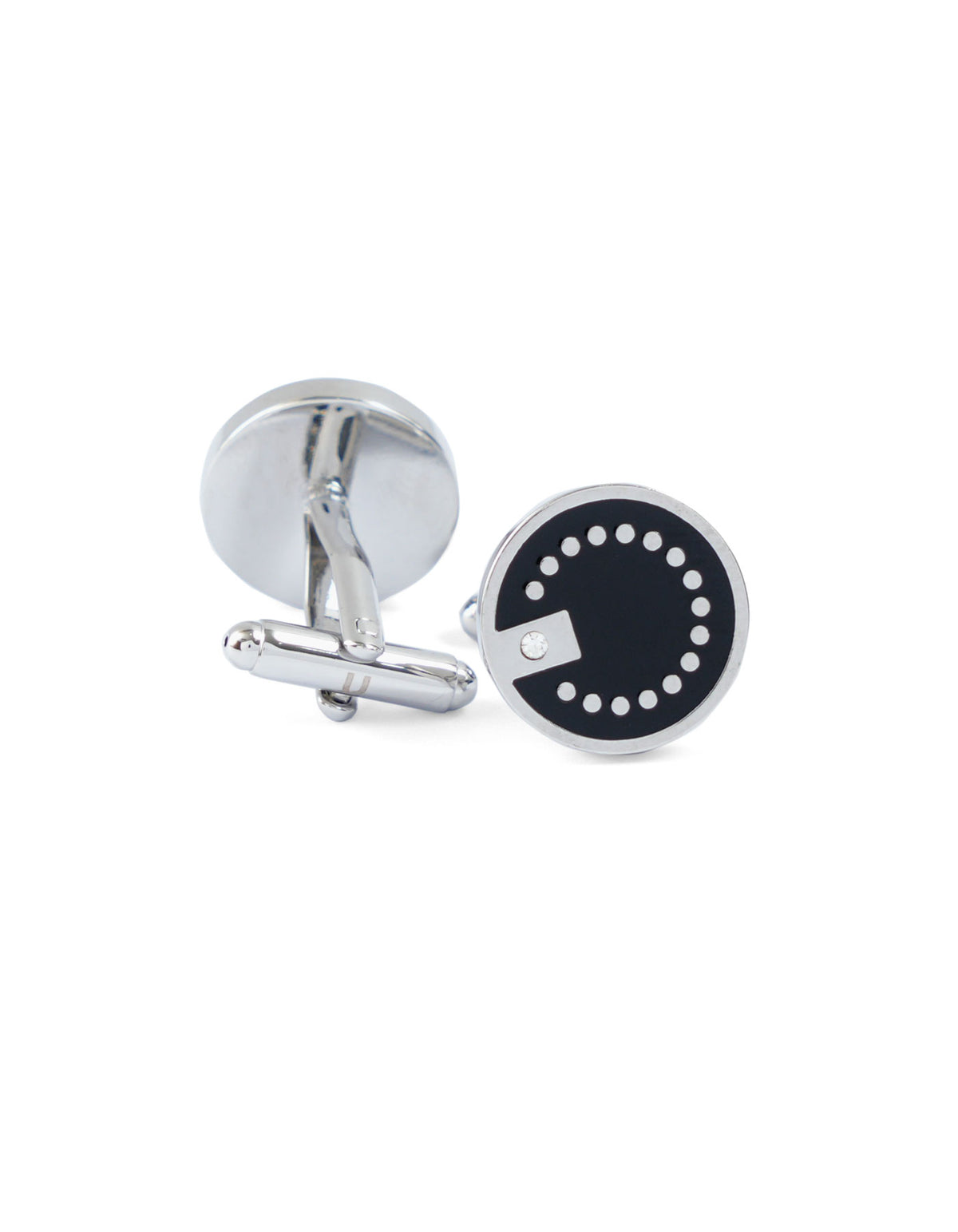 Black Dotted Cufflink