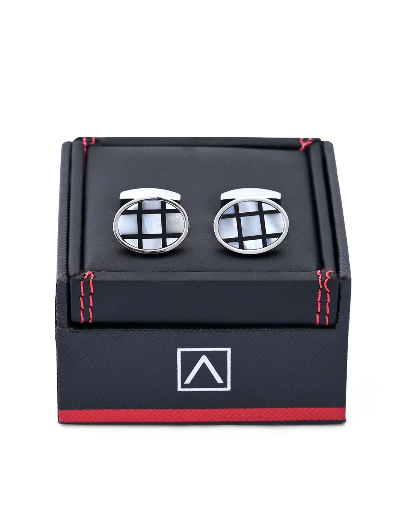 White Circle Cufflink