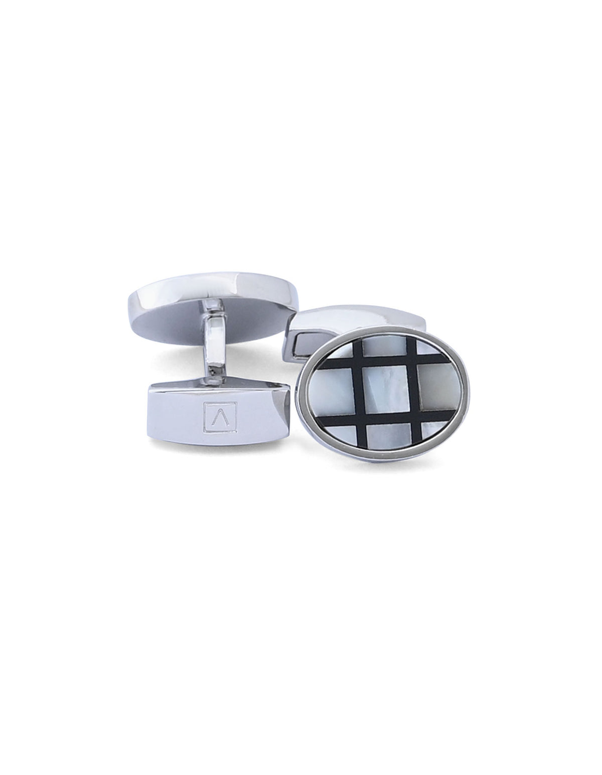 White Circle Cufflink