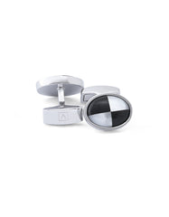White Circle Cufflink
