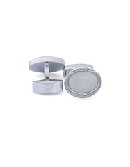 White Circle Cufflink