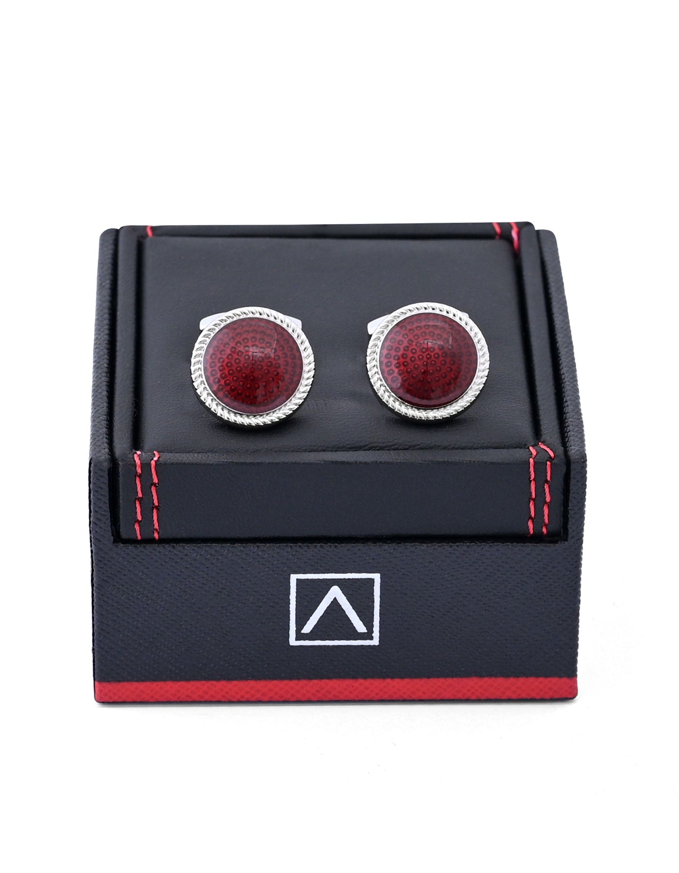 Red Circle Cufflink