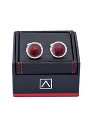 Red Circle Cufflink