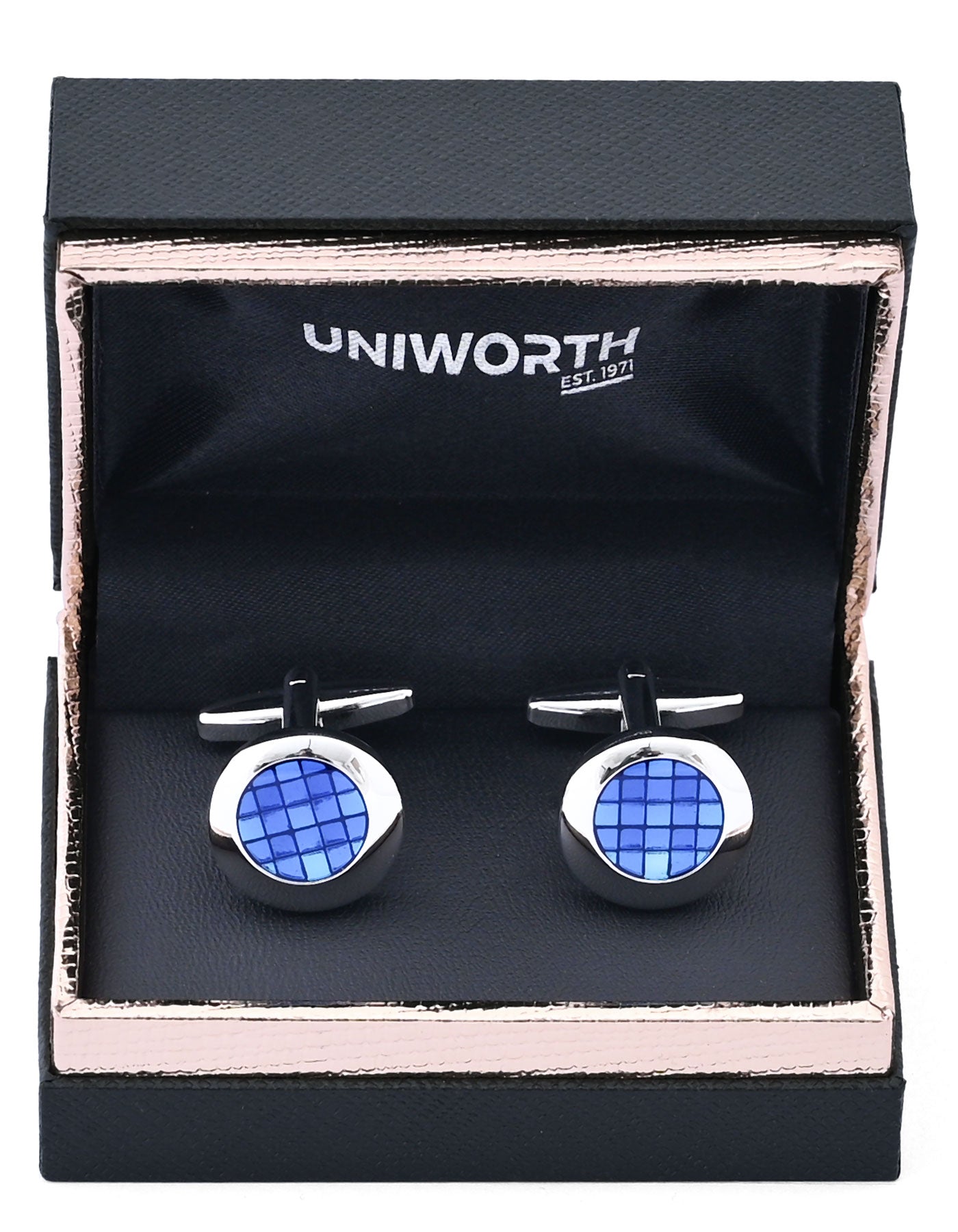 Blue Circle Cufflink