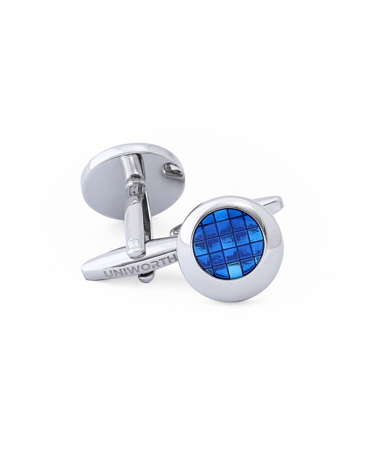 Blue Circle Cufflink