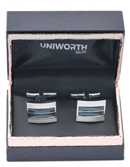 Green Rectangle Cufflink