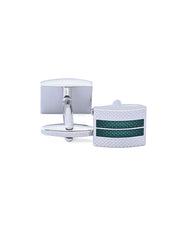Green Rectangle Cufflink