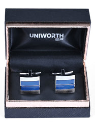 Blue Square Cufflink