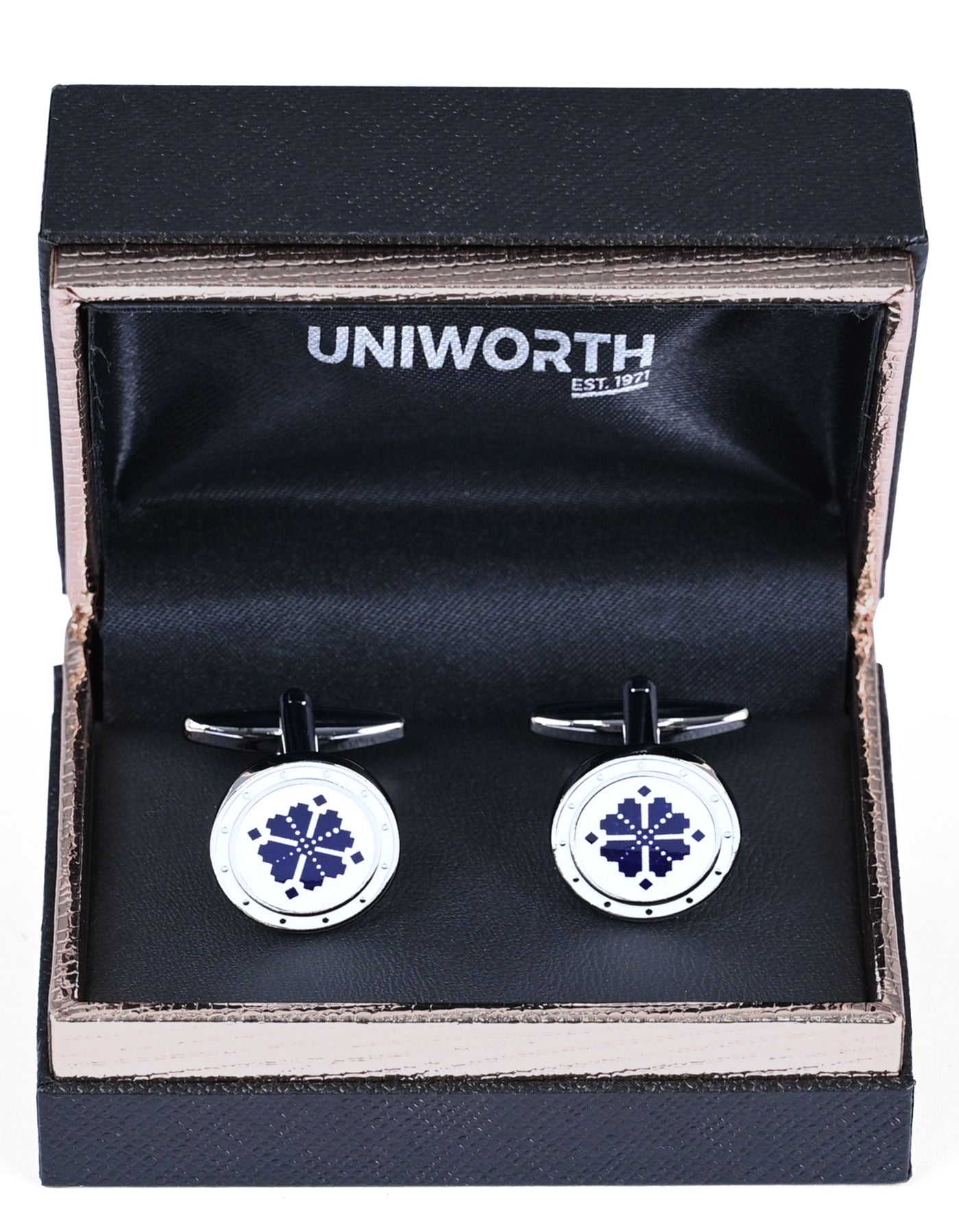 White Circle Cufflink