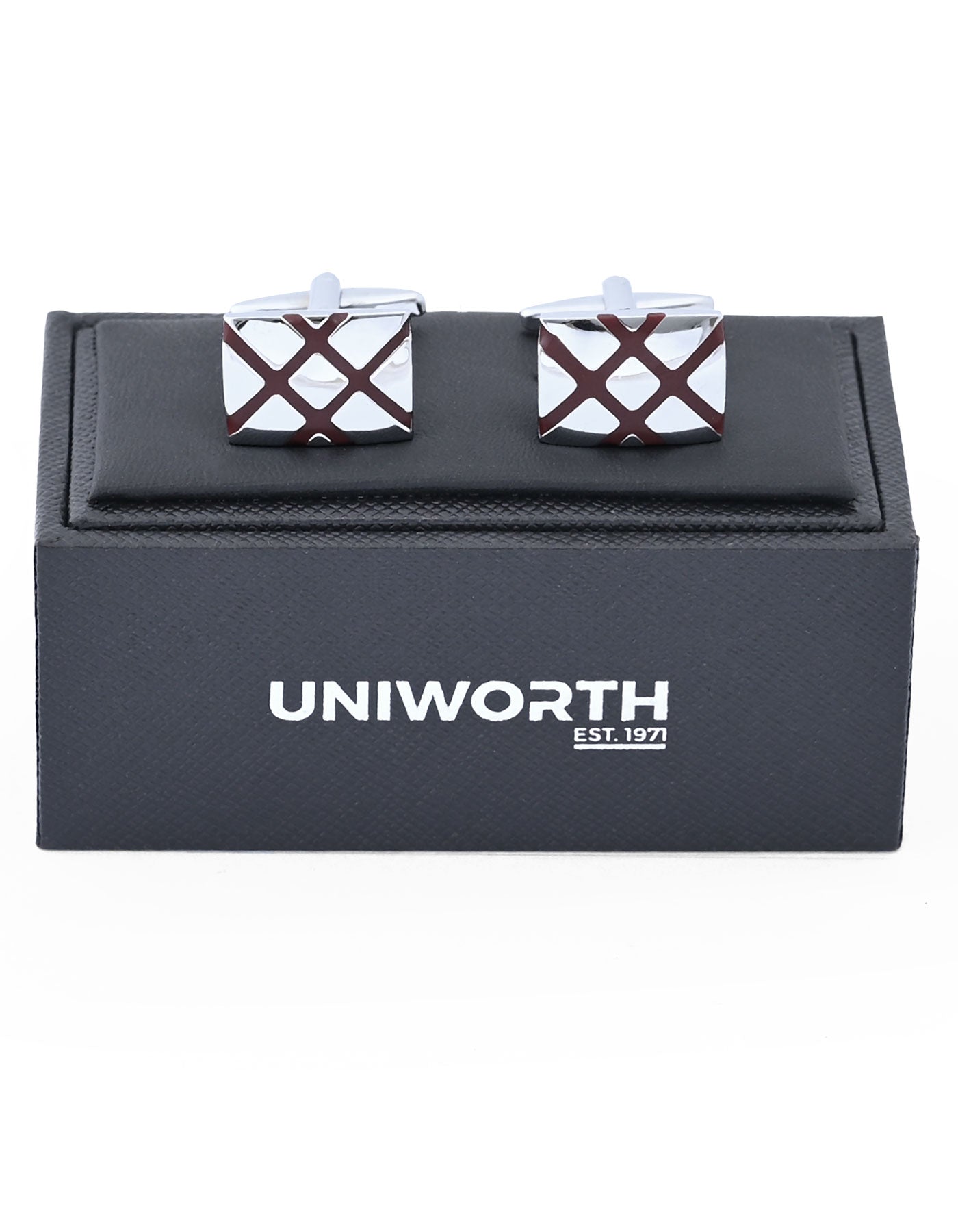 Silver Rectangle Cufflink