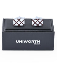 Silver Rectangle Cufflink