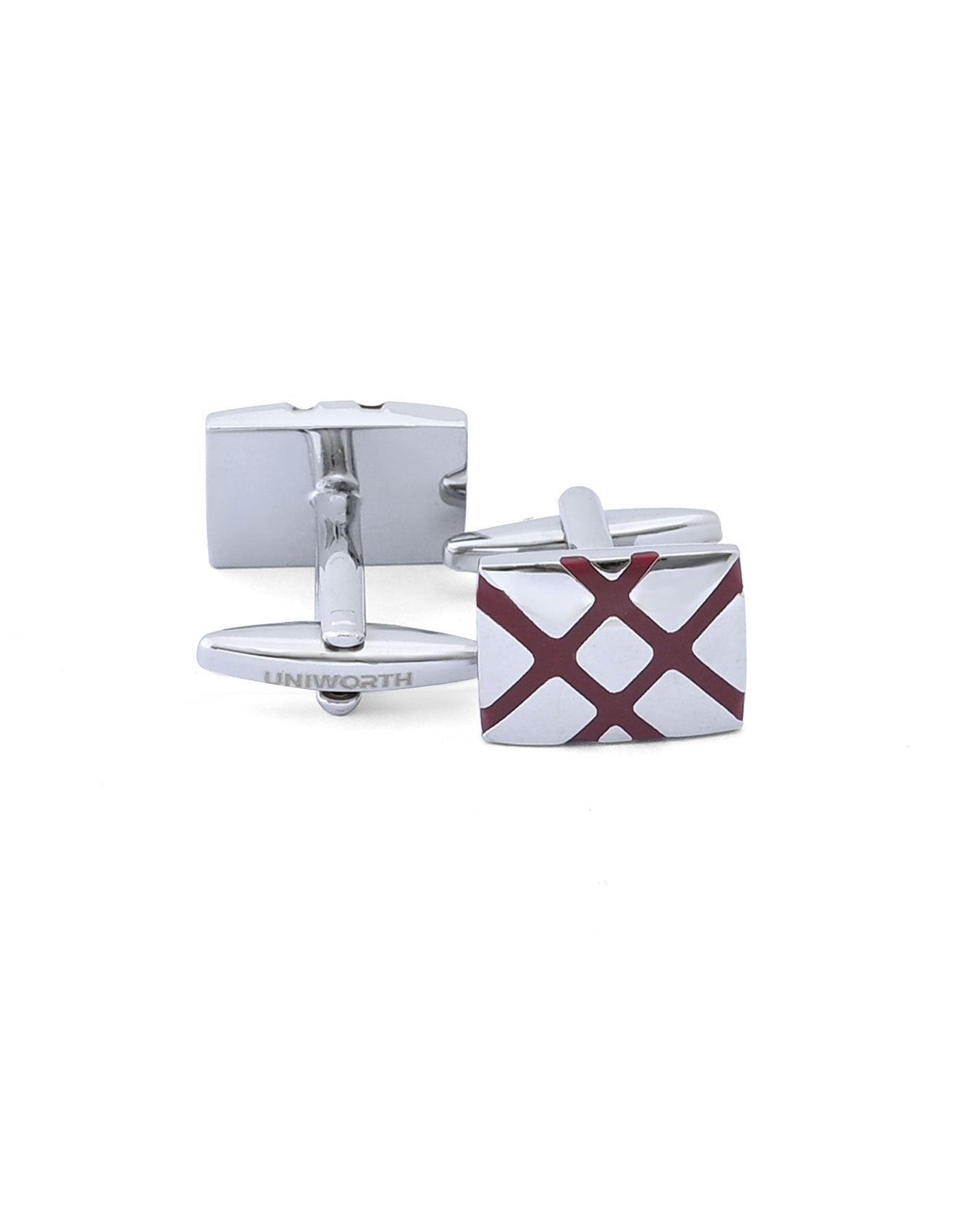 Silver Rectangle Cufflink