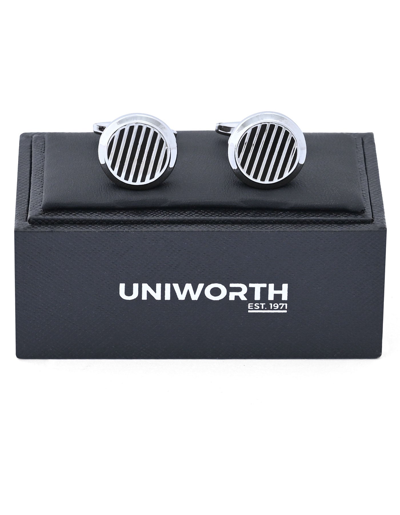 Black Circle Cufflink