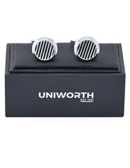 Black Circle Cufflink