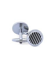 Black Circle Cufflink