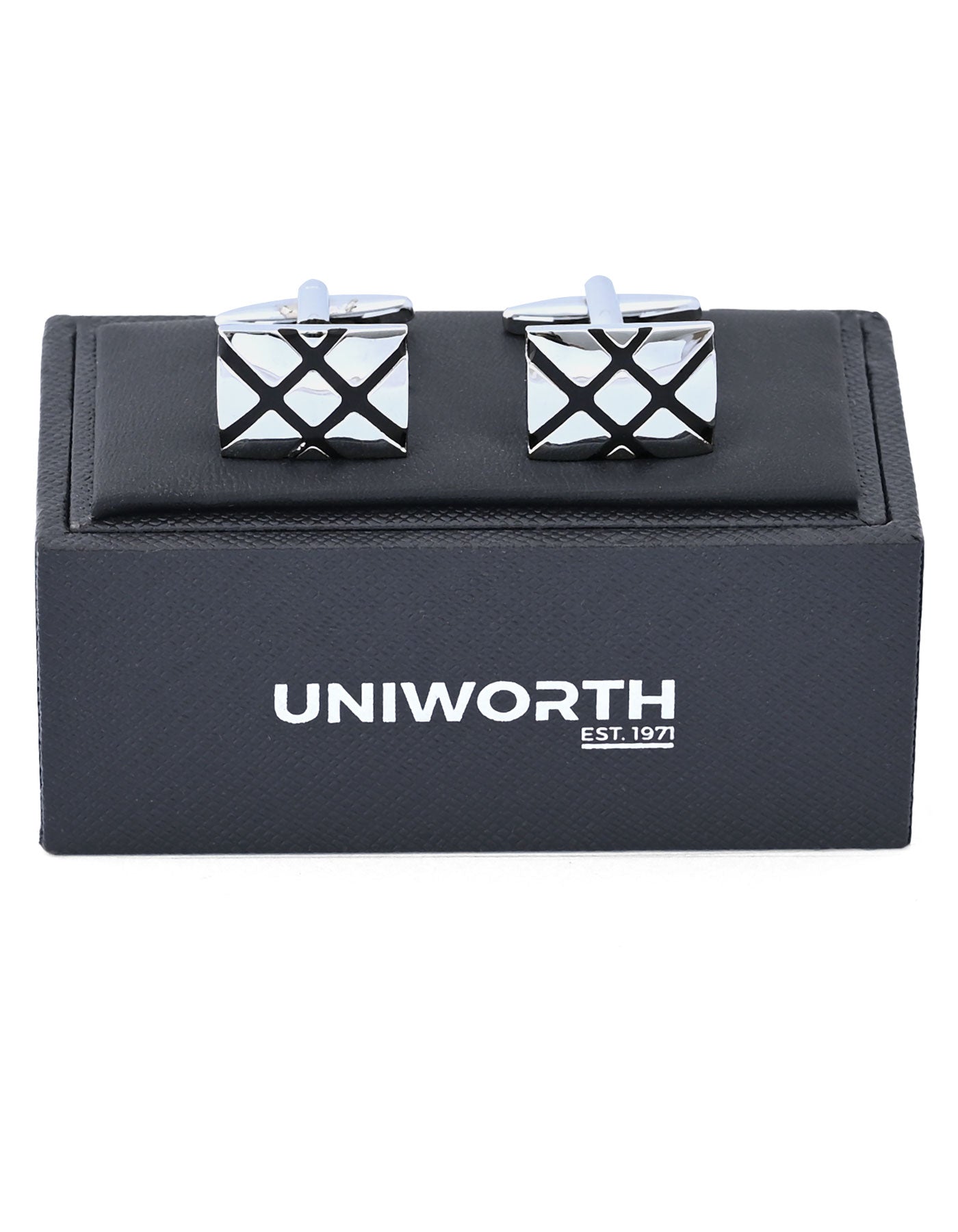 Silver Rectangle Cufflink