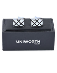 Silver Rectangle Cufflink