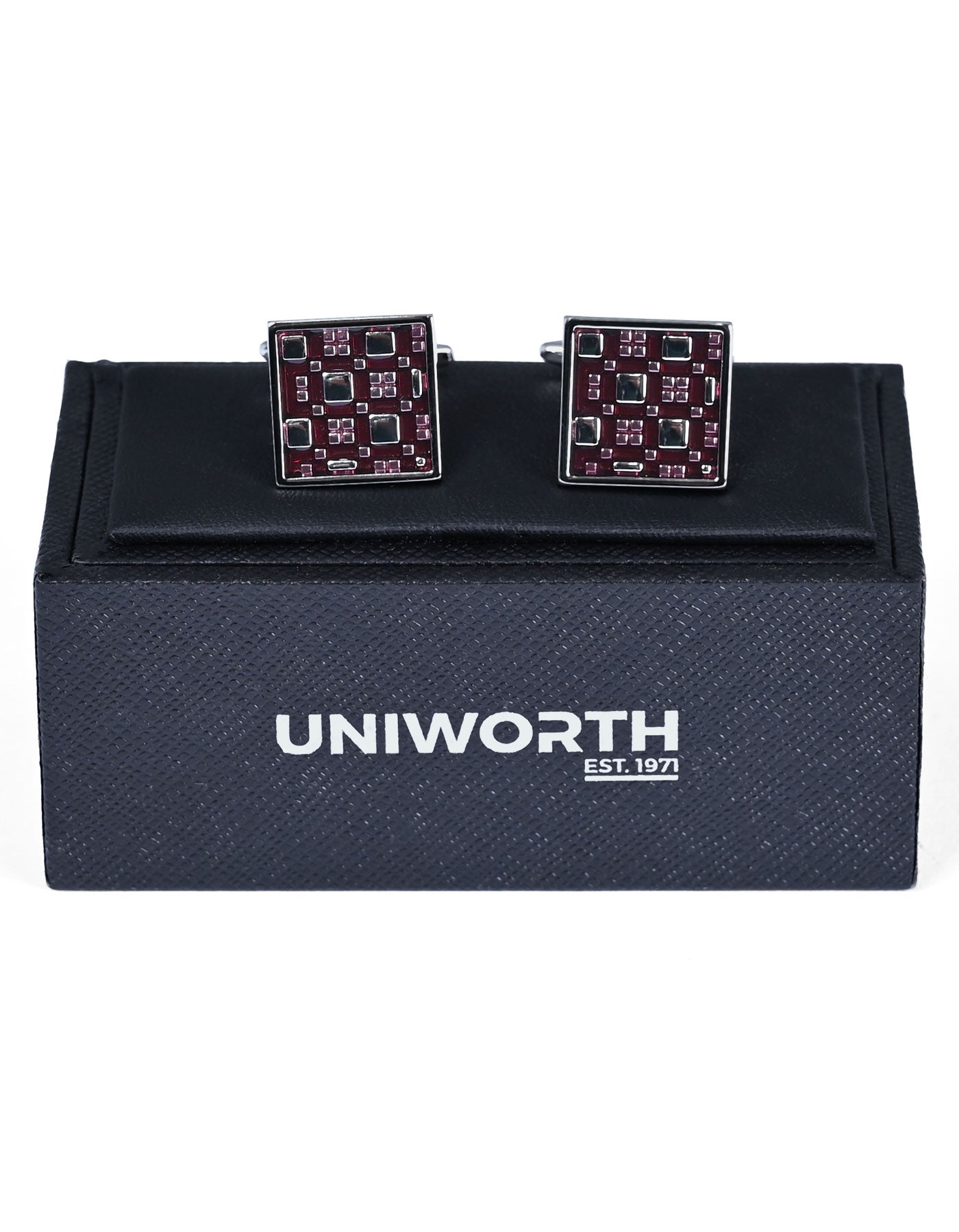 Maroon Square Cufflink