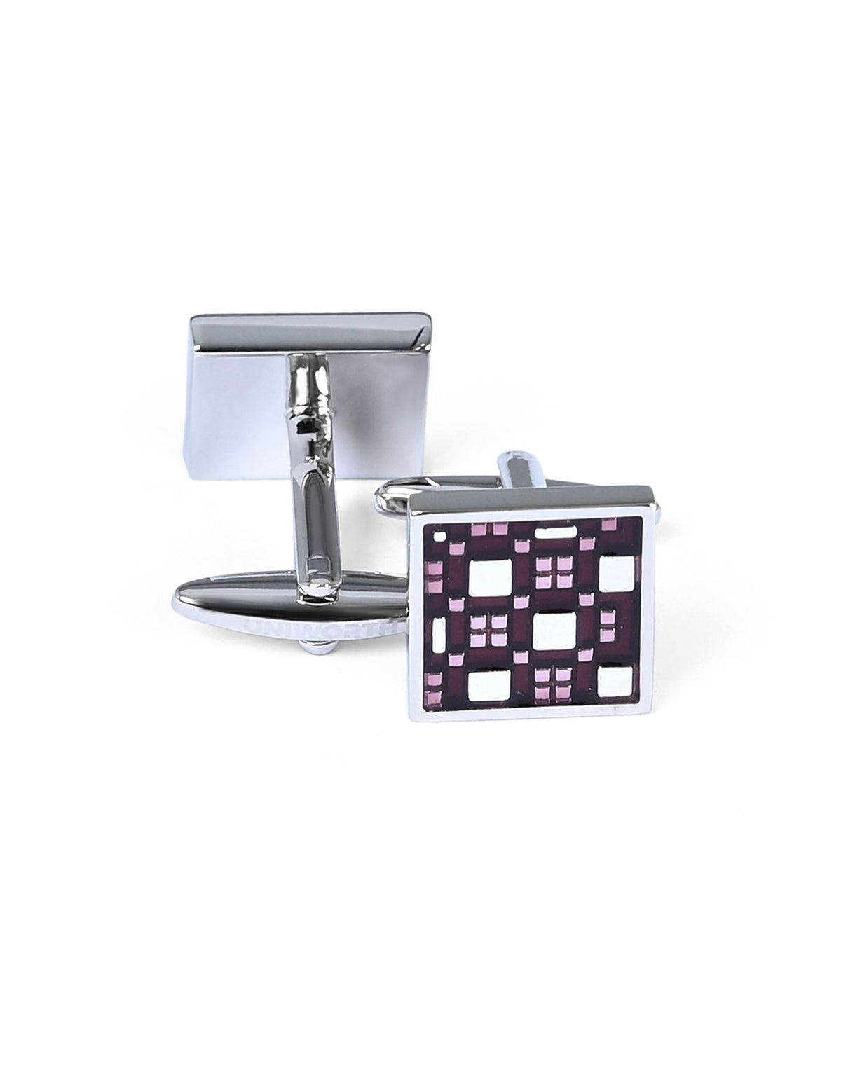 Maroon Square Cufflink