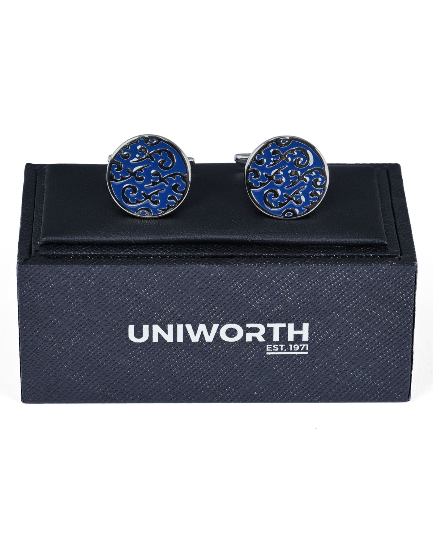 Blue Shiny Cufflink