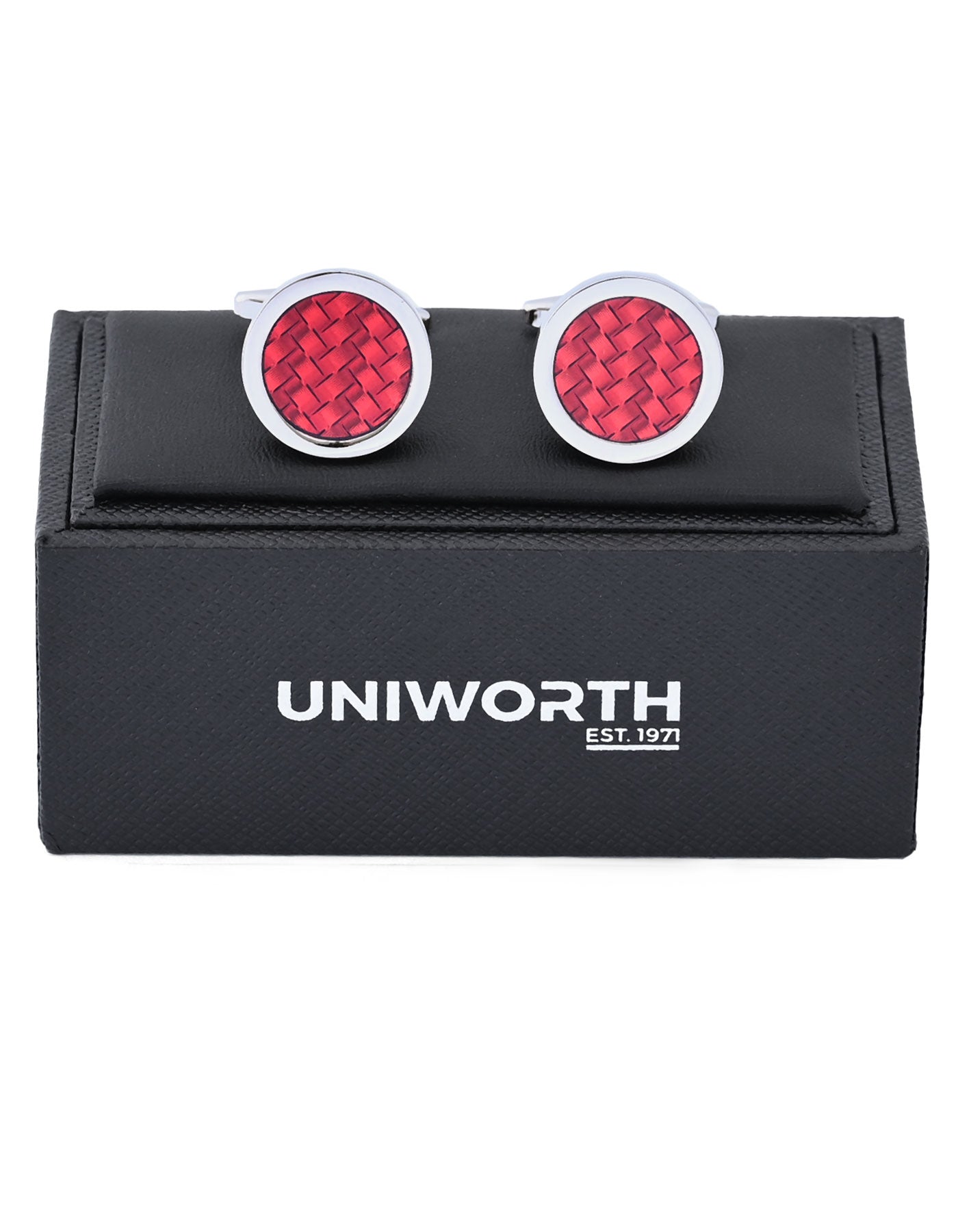 Red Circle Cufflink