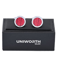 Red Circle Cufflink