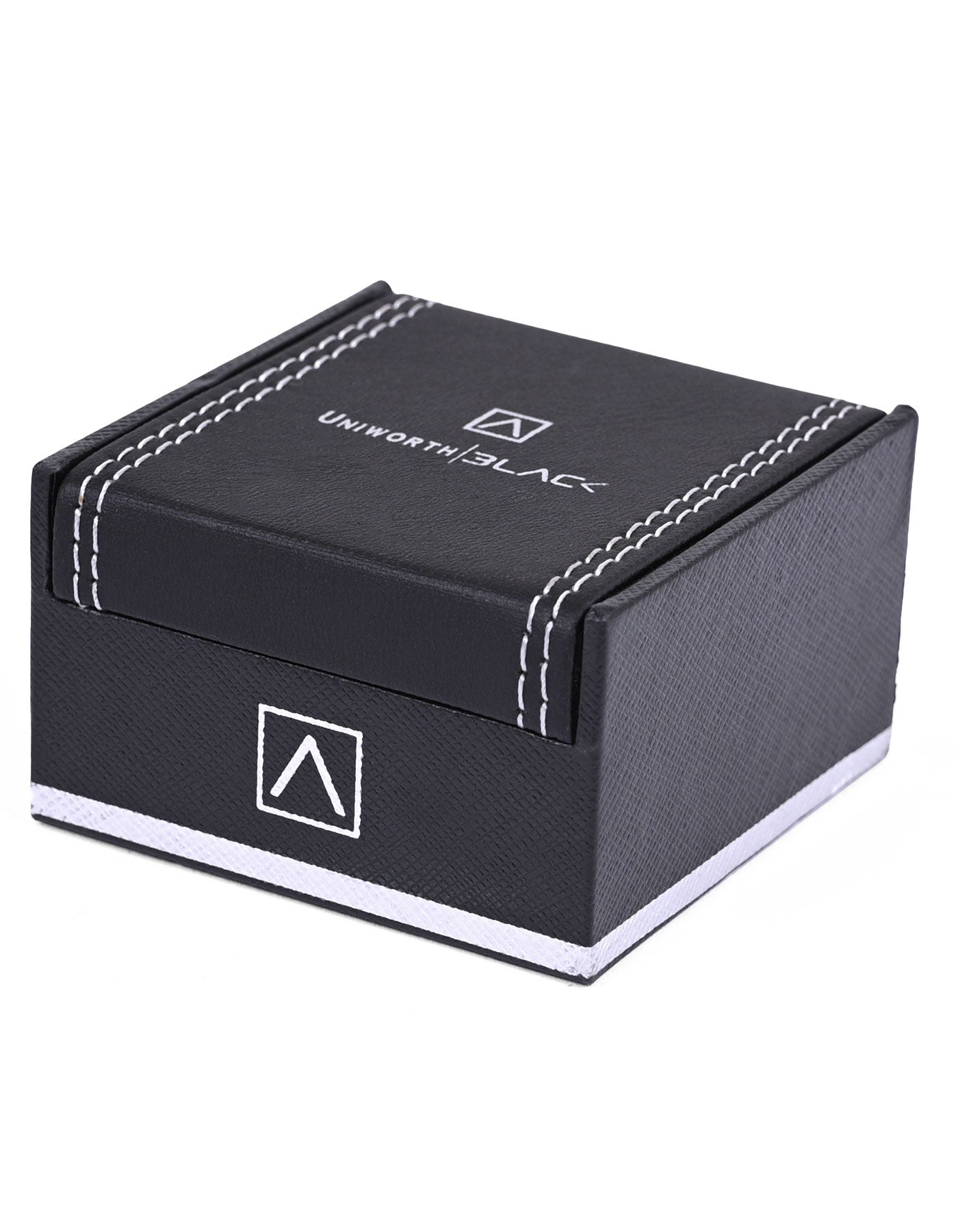 Silver/Maroon Rectangle Cufflink