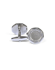 Silver Geometric Cufflink