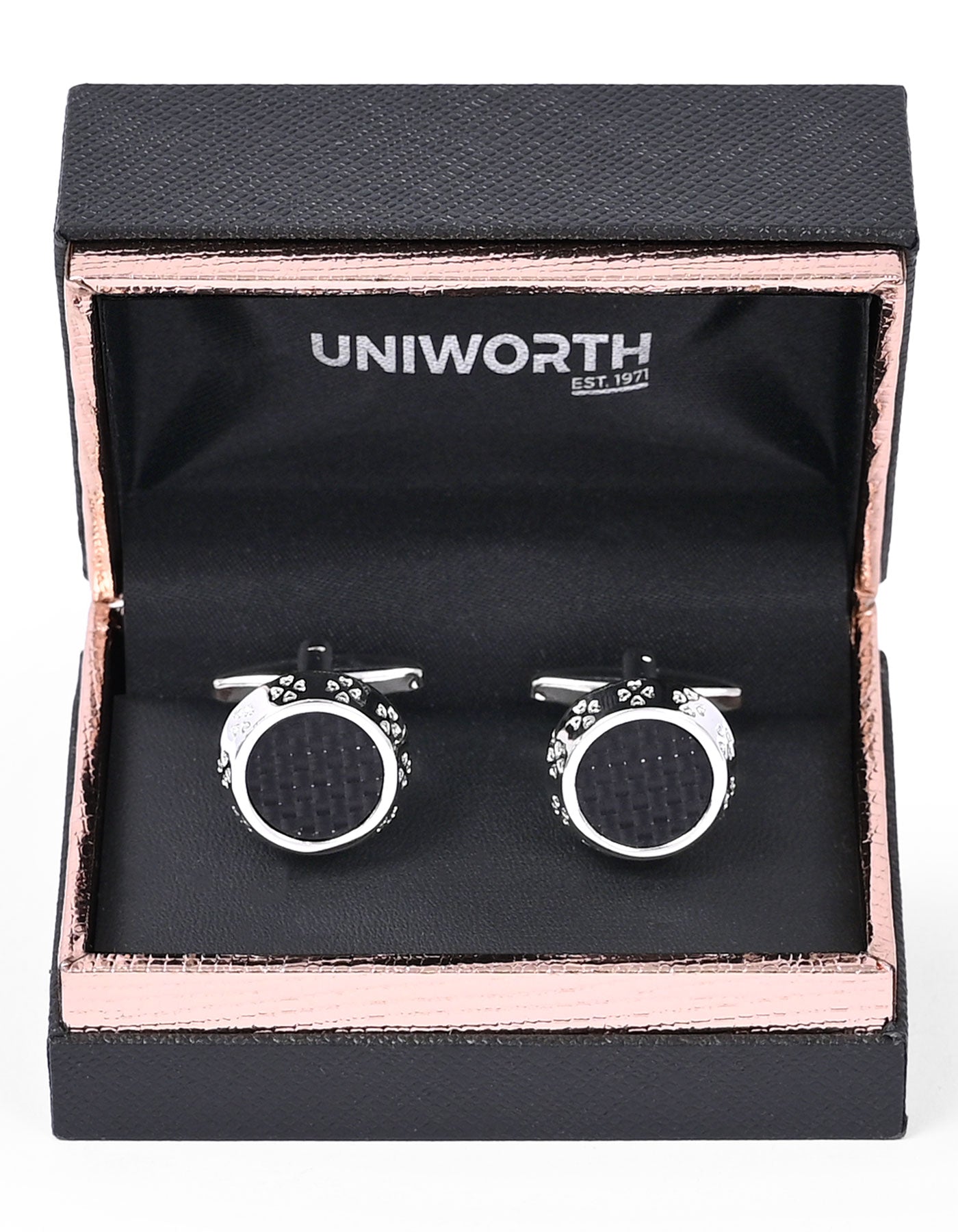 Black Geometric Cufflink