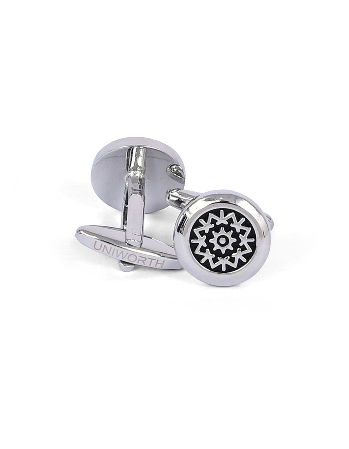 Silver Circle Cufflink