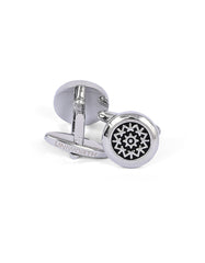 Silver Circle Cufflink