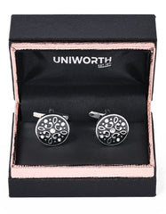 Silver Circle Cufflink