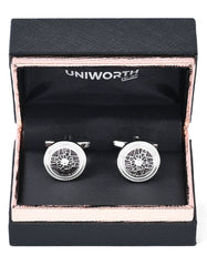 Silver Circle Cufflink