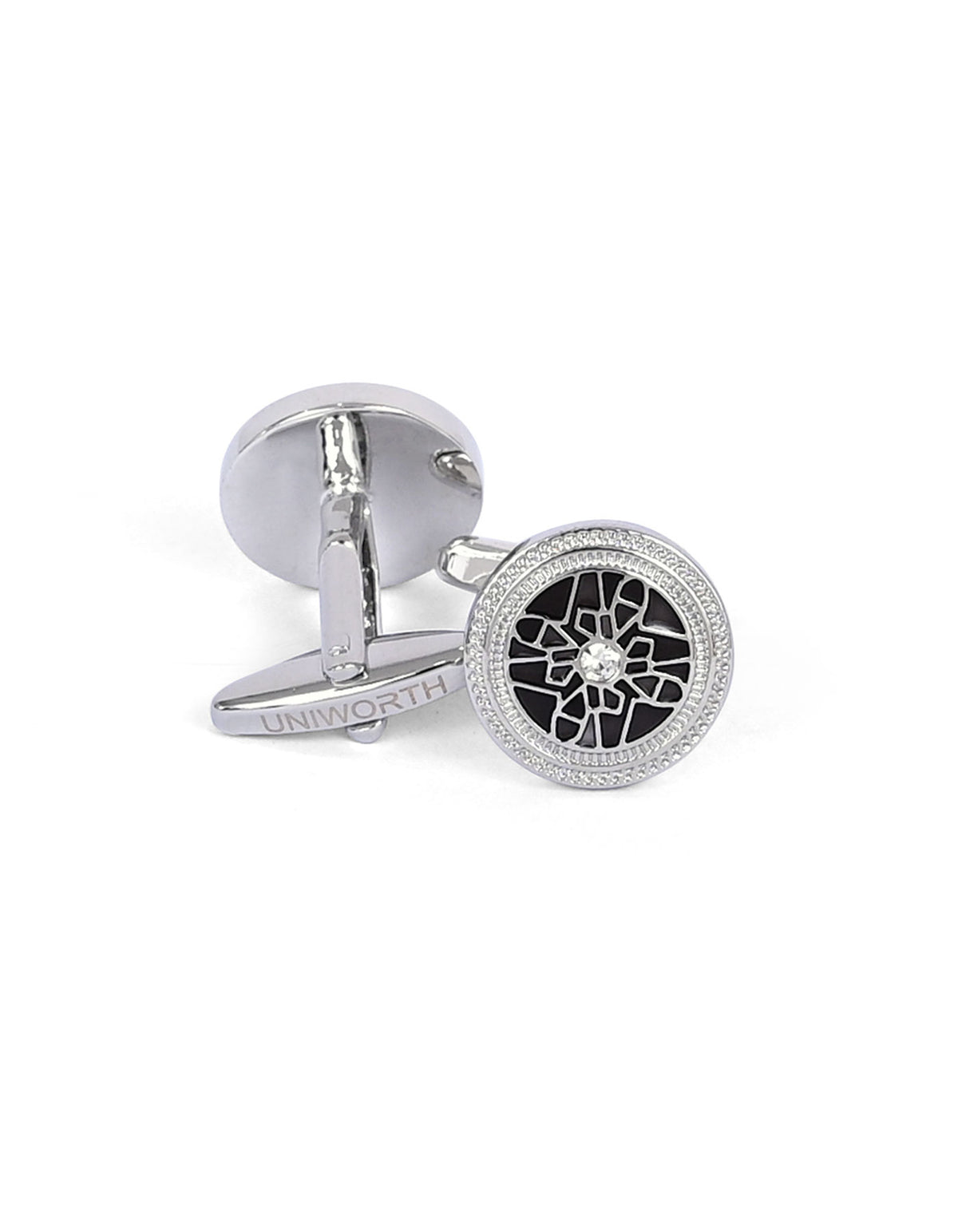 Silver Circle Cufflink